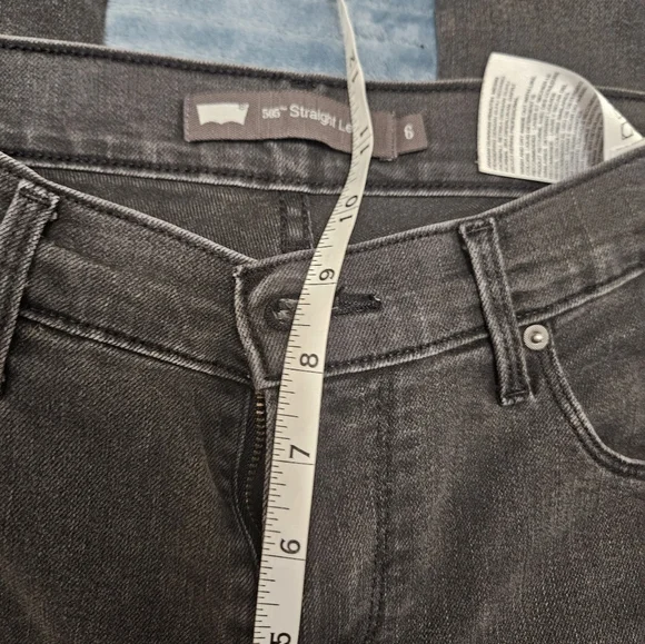 Levis 505 Black Straight Leg Jeans! - Picture 8 of 9